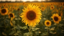 Farmer standing in flowering canola field