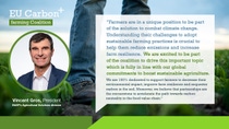Vincent Gros Quote for the EU Carbon+ farming Coalition Vincent Gros Quote for the EU Carbon+ farming Coalition