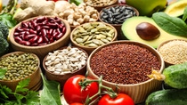 Different vegetables, seeds and fruits - Healthy diet Different vegetables, seeds and fruits - Healthy diet