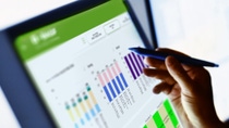 A picture of data sets on a digital device A picture of data sets on a digital device