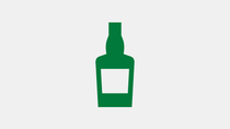 Boortmalt Ireland logo with green bottle icon and white label.  Boortmalt Ireland logo with green bottle icon and white label.