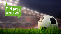 A soccer ball on grass A soccer ball on grass