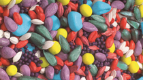 Semillas de varios colores en tratamiento Semillas de varios colores en tratamiento