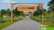 Ilustração gráfica entrada fazenda BASF Brasil Ilustração gráfica entrada fazenda BASF Brasil