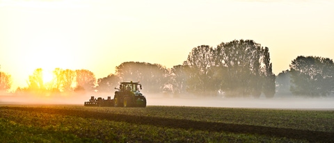 Tractor on a field