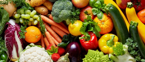 Different colorful fruits and vegetables all over the table in full frame studio shot; Shutterstock ID 632638604; purchase_order: 1086744798; job: Lena Weiler; client: APB/KC; other: SAP 21267280 Different colorful fruits and vegetables all over the table in full frame studio shot; Shutterstock ID 632638604; purchase_order: 1086744798; job: Lena Weiler; client: APB/KC; other: SAP 21267280