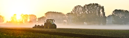 Tractor on a field