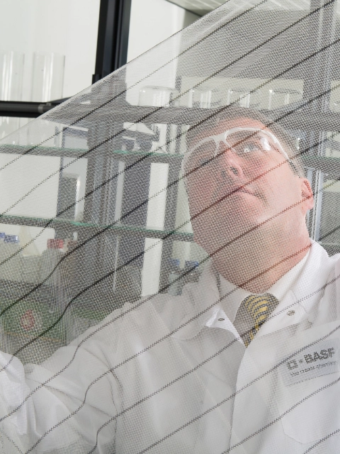 InterceptorÂ® G2 from BASF is the first WHO-recommended mosquito net based on non-pyrethroid chemistry to beat insecticide-resistant mosquitoes. Its distinctive black and white stripes distinguish it from currently used mosquito nets. Volker Frenz, development chemist for InterceptorÂ® G2, checks a net sample in the laboratory.
Photo â Andres/BASF
,Interceptor® G2 from BASF is the first WHO-recommended mosquito net based on non-pyrethroid chemistry to beat insecticide-resistant mosquitoes. Its distinctive black and white stripes distinguish it from currently used mosquito nets. Volker Frenz, development chemist for Interceptor® G2, checks a net sample in the laboratory.
Photo – Andres/BASF