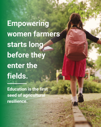 Education is the first seed of agricultural resilience  