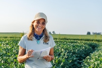 Julia Daum in the field